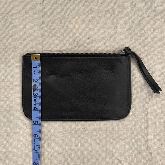 NWOT Giuseppe Zanotti Black leather zip pouch - Picture 6 of 7